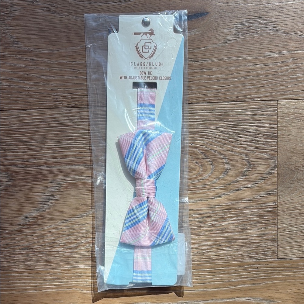 Class Club Kids Pink and Blue Bow Tie NWT